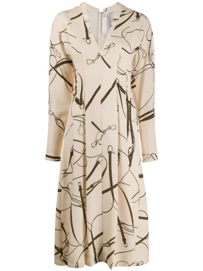 victoria beckham khaki dress