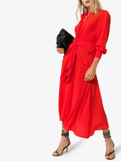 victoria beckham red dress