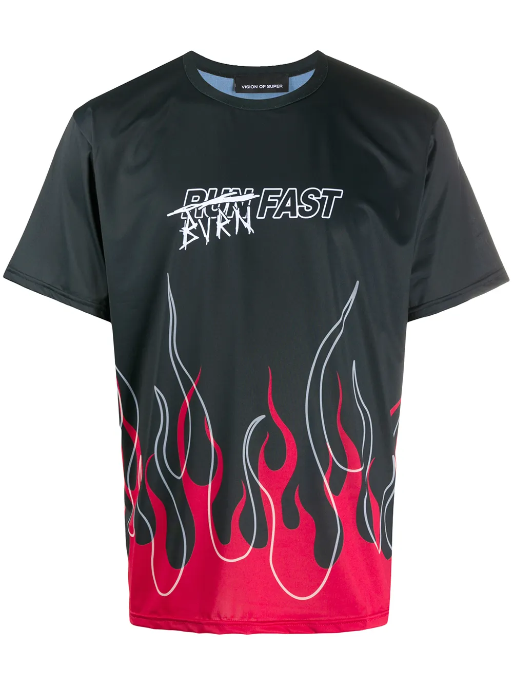 Vision Of Super Burn Fast flame print performance T shirt Eraldo HR