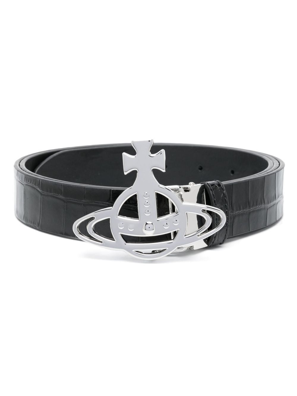 Orb-buckle crocodile-effect belt | Vivienne Westwood | Eraldo.com FR