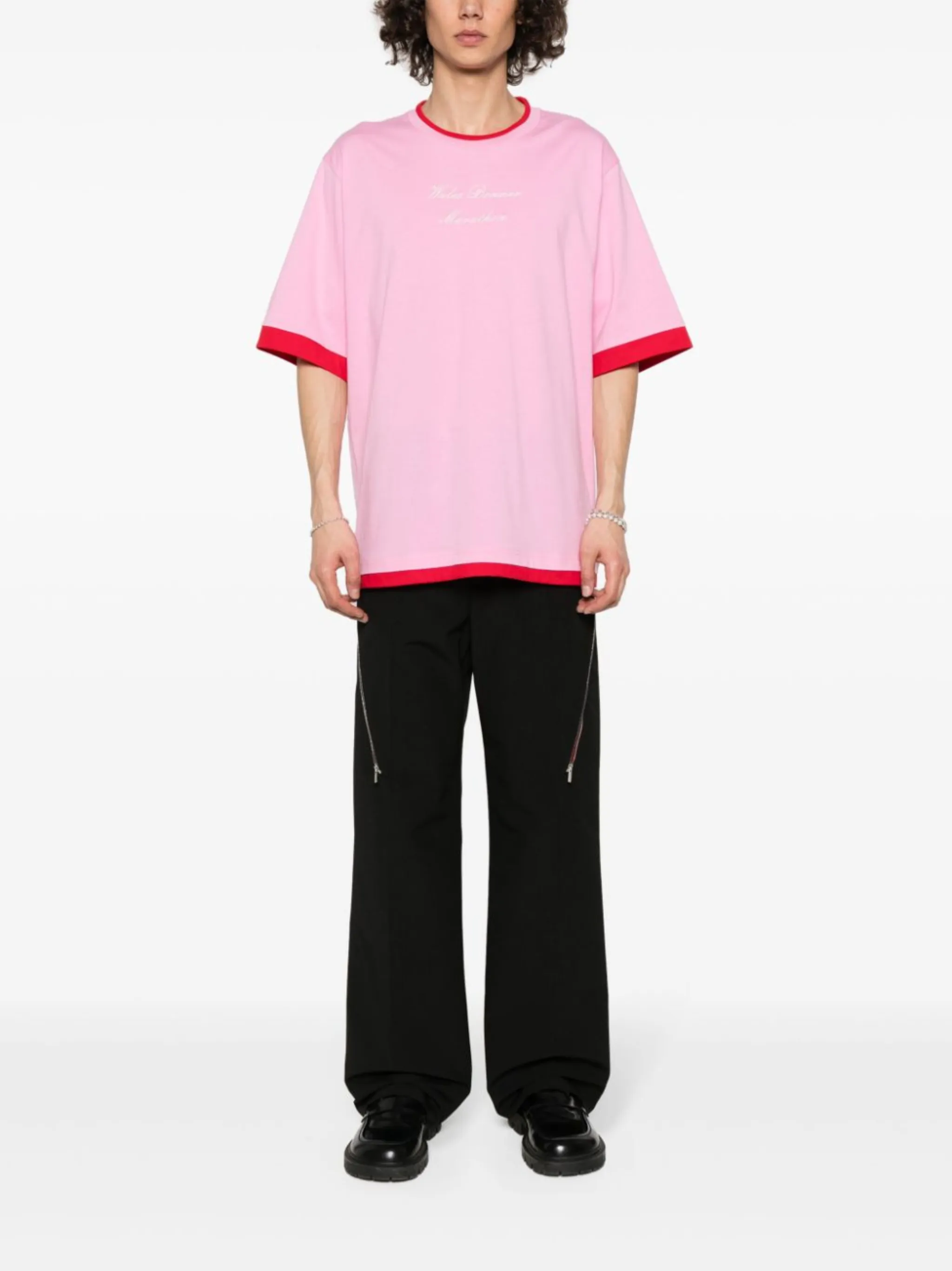 Wales Bonner Pink Cotton Marathon T-shirt | italist, ALWAYS