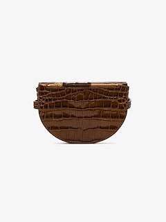 Download Wandler brown anna mock croc leather belt bag | Browns