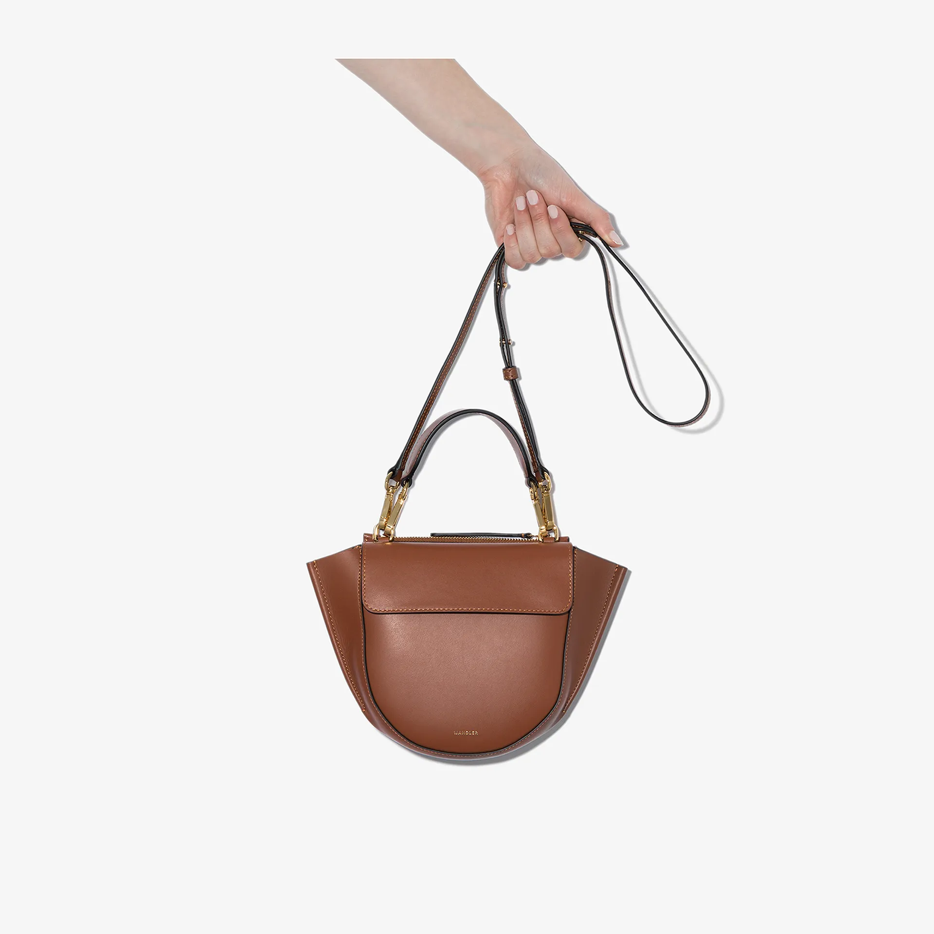 mini leather tote bag