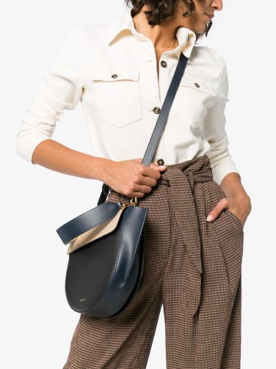 hortensia medium leather shoulder bag展示图