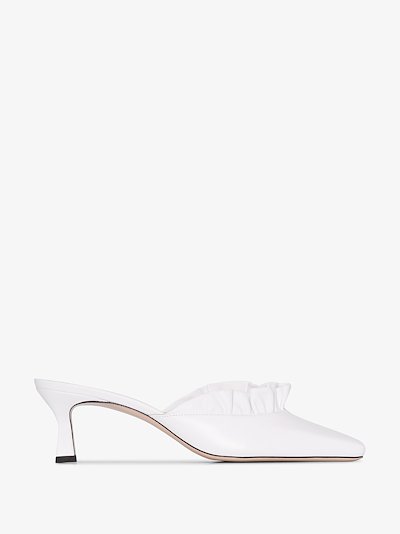 white designer mules