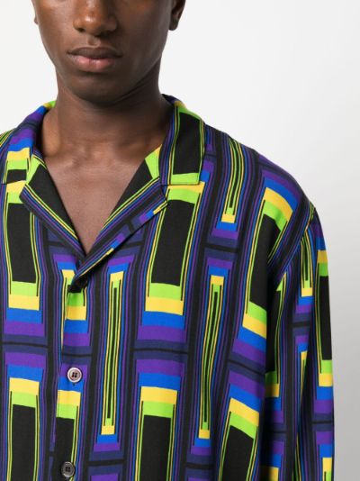 graphic-print long-sleeve shirt | Waxman Brothers | Eraldo.com