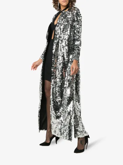 sequin maxi jacket