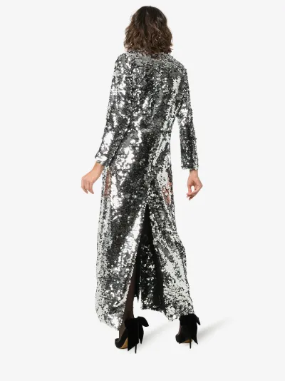 sequin maxi jacket