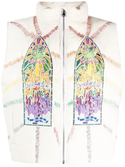 Who Decides War graphic-print padded gilet | Eraldo.com FR