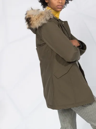 hooded down parka