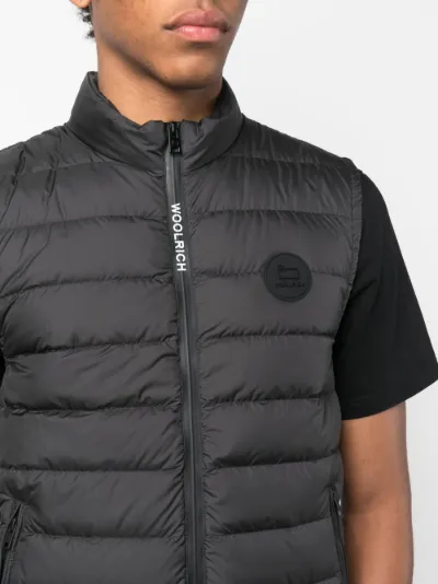 Woolrich logo-patch padded down gilet | Eraldo.com MH