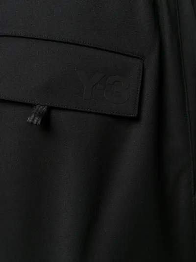 black plain cargo trousers