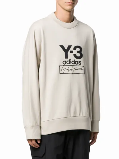 y3 stacked logo hoodie