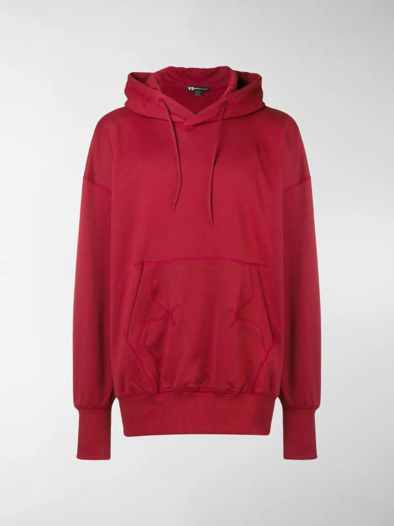 y3 red hoodie