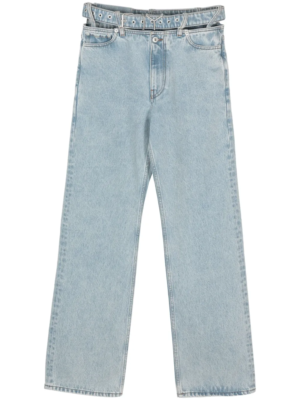 Y/Project belted wide-leg jeans | Eraldo.com FR