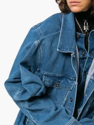 y project denim jacket long sleeves