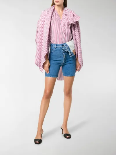 y project denim shorts