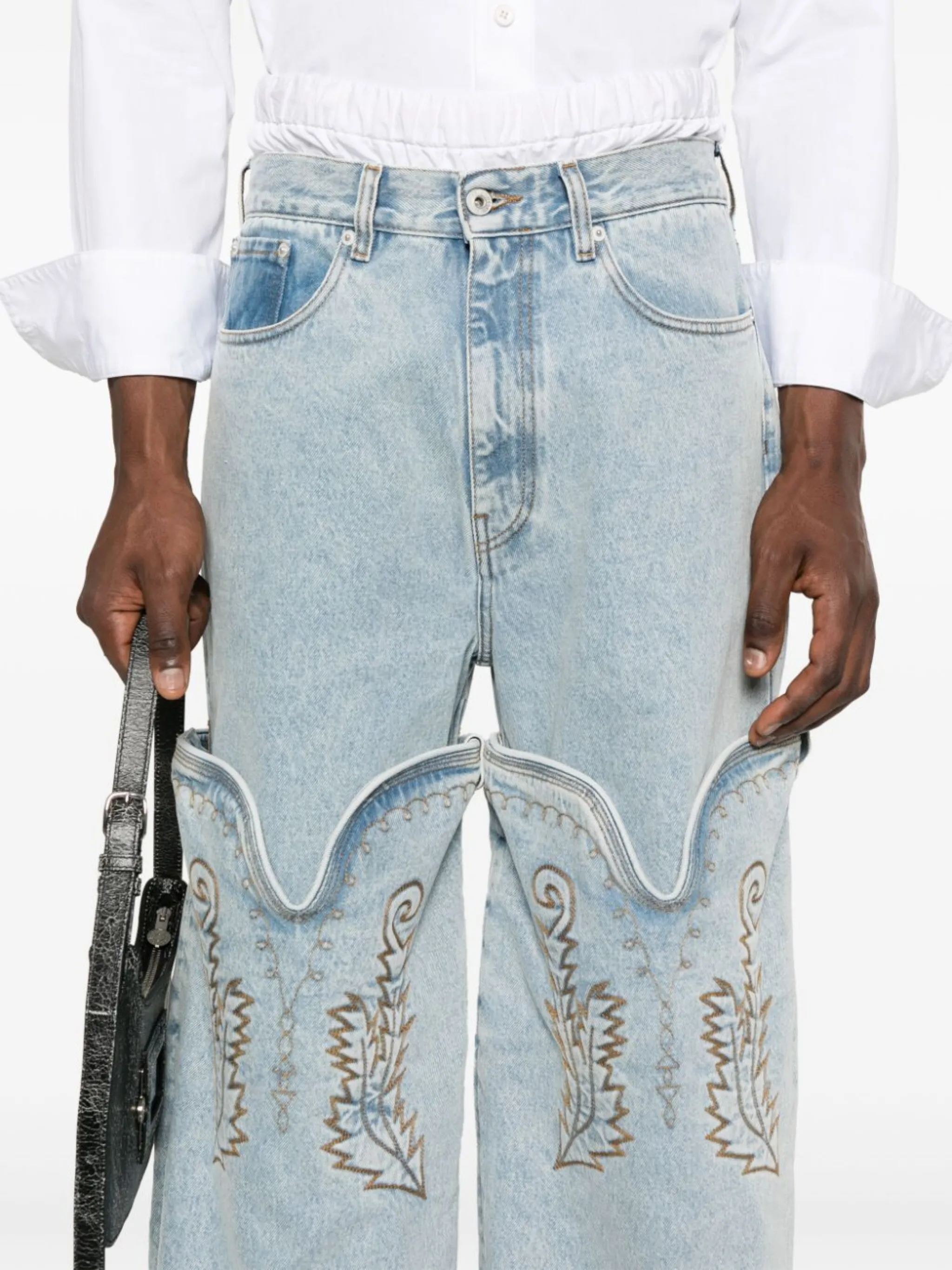 Y/Project Evergreen Maxi Cowboy Cuff Jeans | Eraldo.com KW