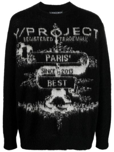 logo intarsia-knit jumper | Y/Project | Eraldo.com HR