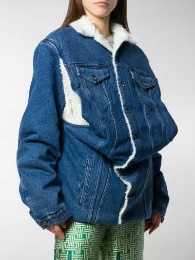 denim jacket with sheepskin lining