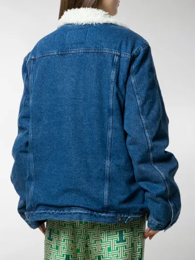 denim jacket with sheepskin lining