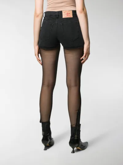 Y/Project shorts with tights black | MODES