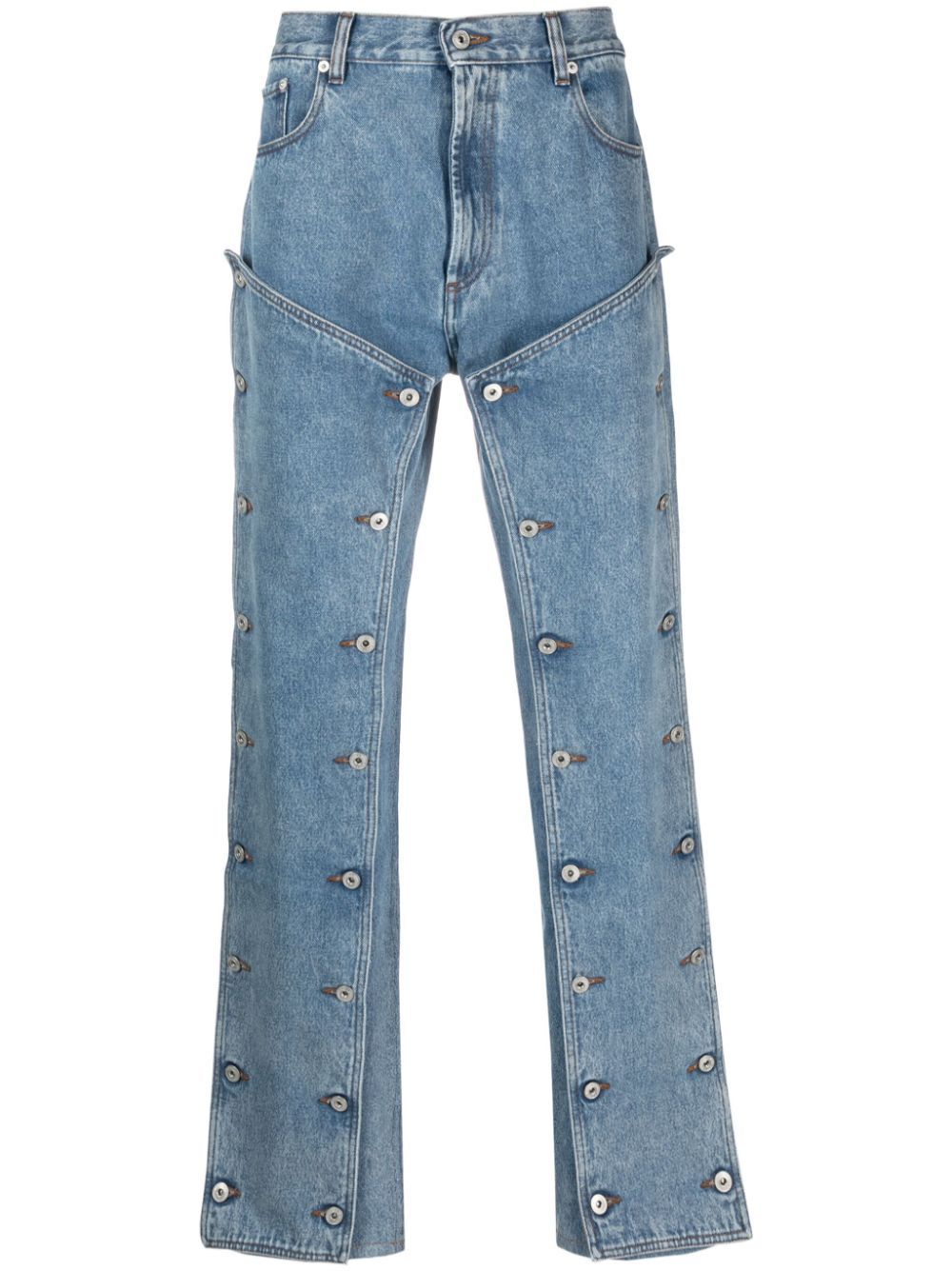 Y/Project snap-off straight-leg jeans | Eraldo.com UK