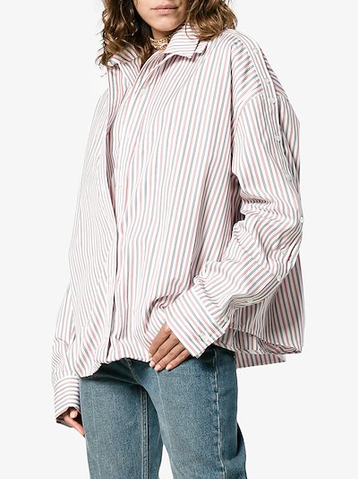 contrast collar oversized sweatshirt