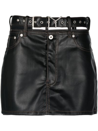 Sale: Faux Patent Leather Mini Skirt