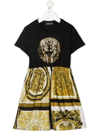 barocco print dress