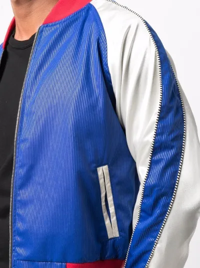 ribbed bomber jacket