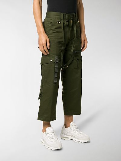cropped cargo trousers