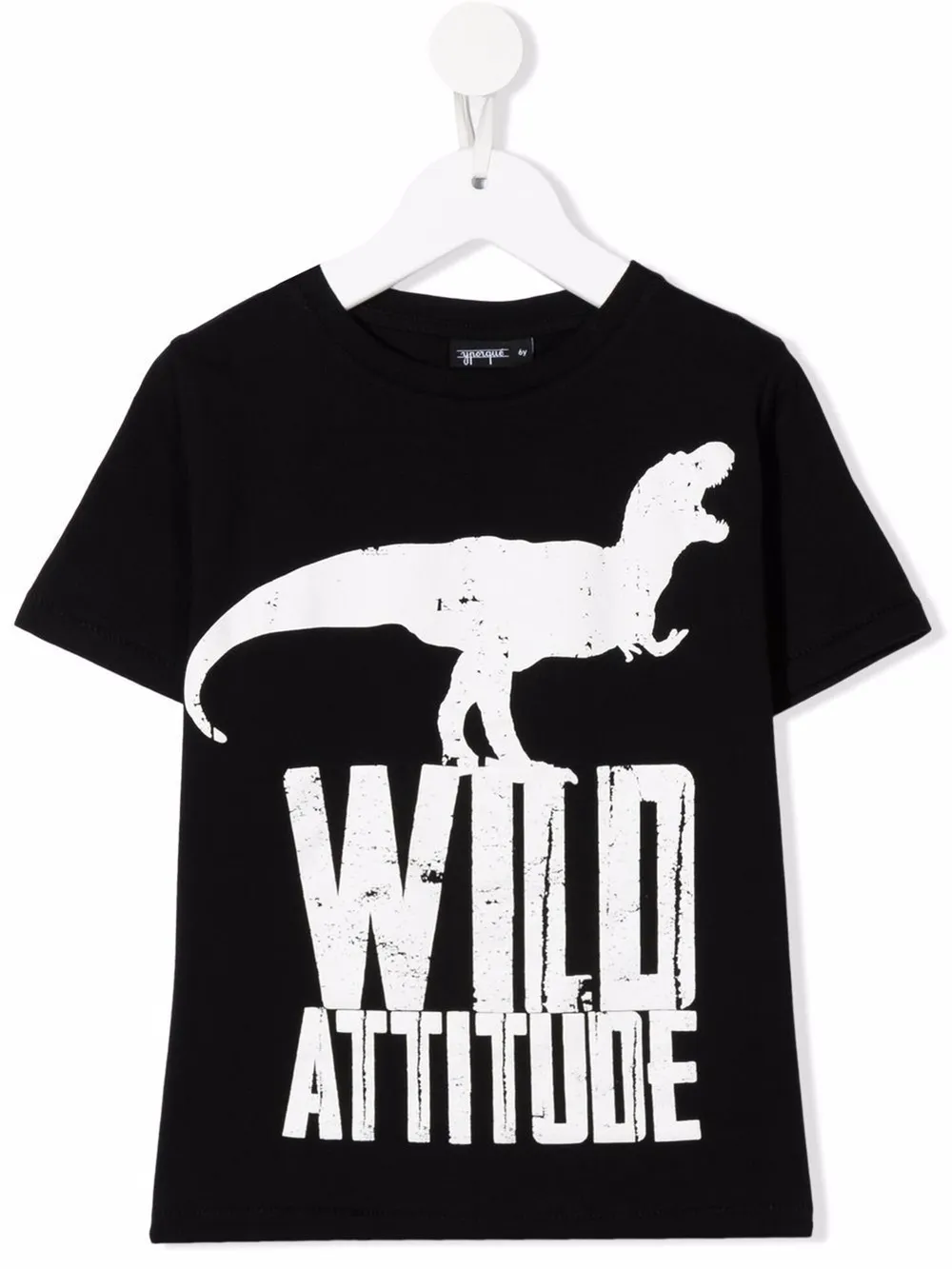 dinosaur-print cotton T-shirt | yporqué 