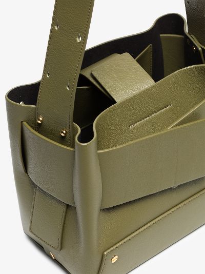 Green Biggy leather tote展示图