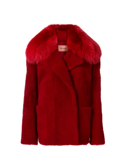 yves salomon fox fur coat