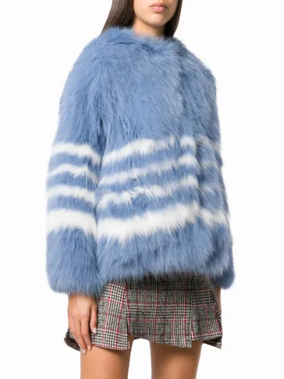 yves salomon fox fur coat