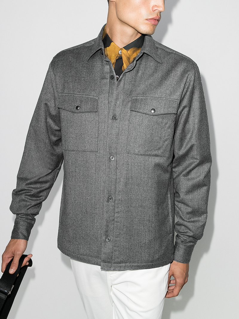 zegna shirt jacket