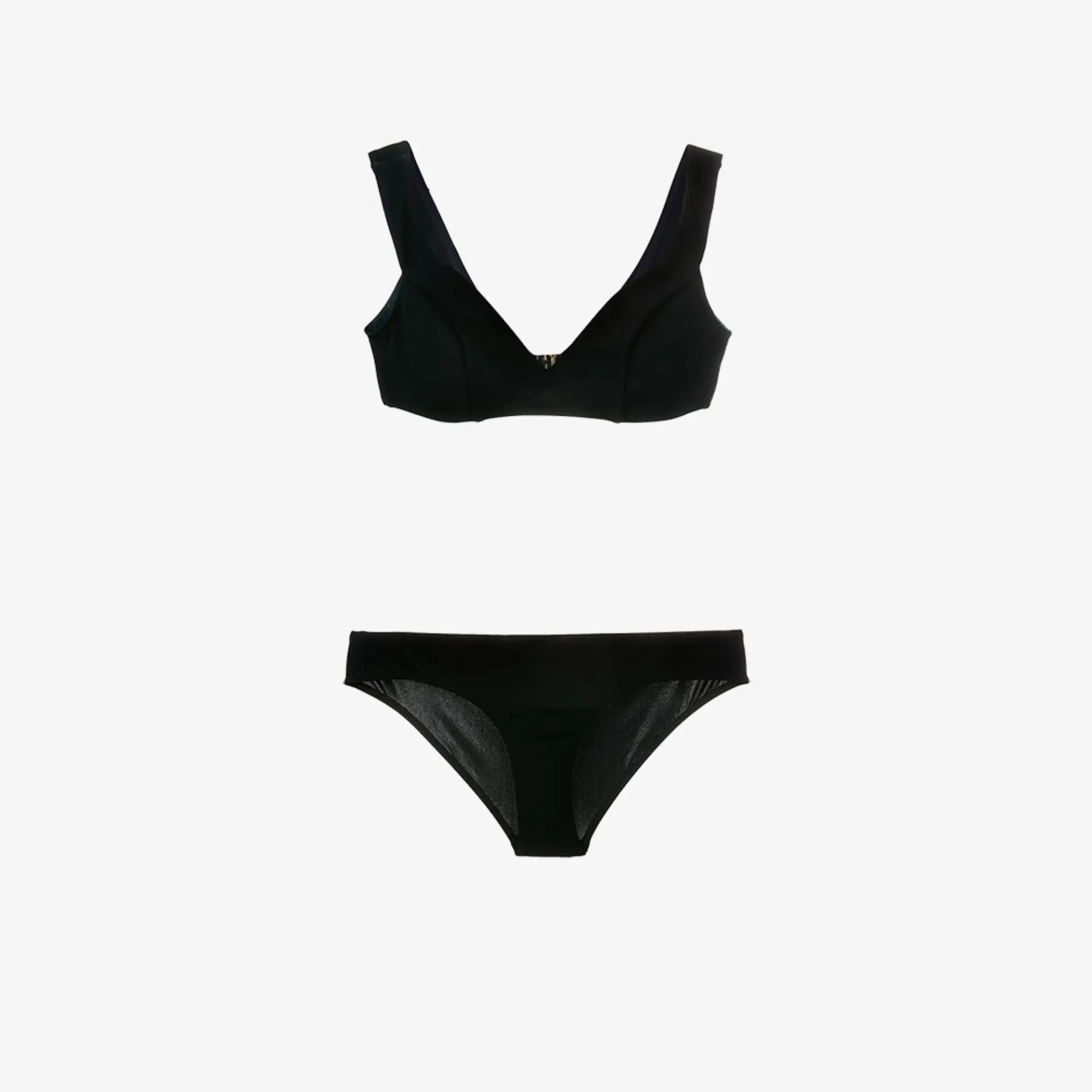 black off the shoulder swim top