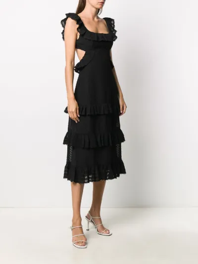 ruffled polka dot dress