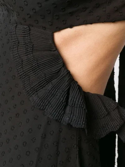 ruffled polka dot dress