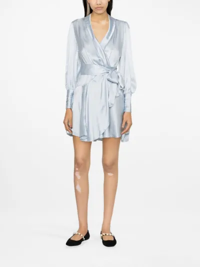 Zimmermann blue silk dress sales