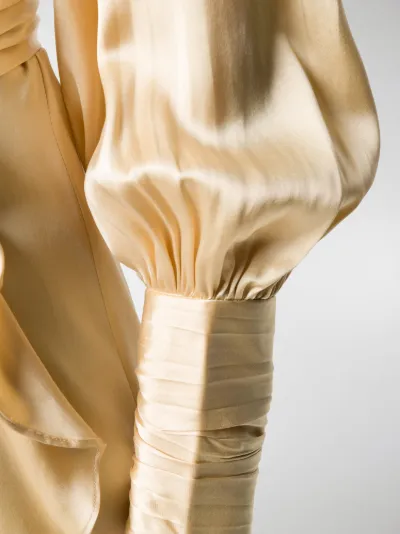 wrap style midi dress