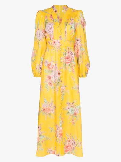 zimmermann yellow floral dress