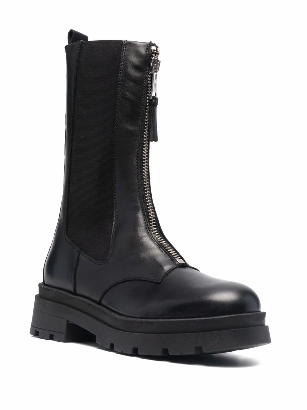 Image 2 of ANINE BING Jasper zipped-up combat boots